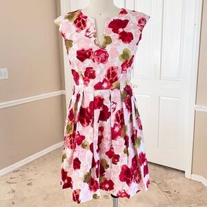 BB Dakota Floral Pleated Dress